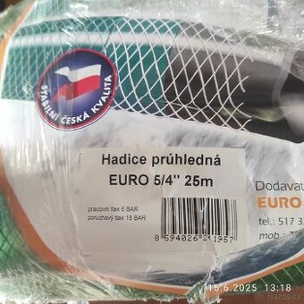 Hadice zahradní 5/4 Euro 25m