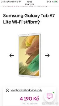Samsung Galaxy TAB A7 Lite WiFi stříbrný
