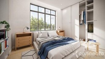 Prodej bytu 2+kk 46,7 m2 s obyvatelnou půdou, parkovacím stá