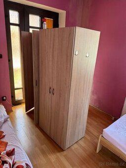 Šatní skříně BASIC 2 - dub sonoma, 7 ks