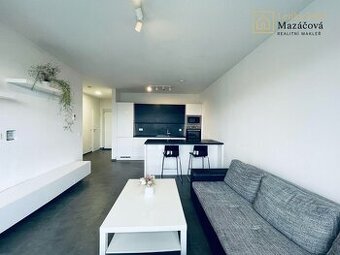 Pronájem vybaveného bytu 2+kk, 53 m2, velký balkon, Olomouc