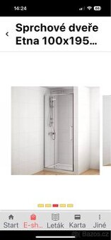 Sprchové nové dveře ETNA CHROM 100x195