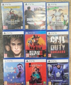 Prodám hry na PlayStation 5