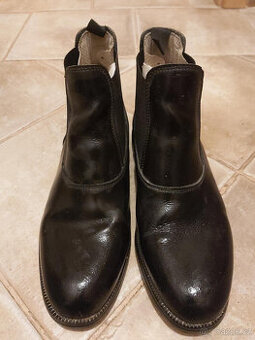 Kožené jezdecké boty