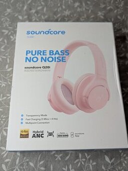 Anker Soundcore Q20i růžové, nové rozbalené.