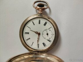 Stříbrné kapesní třipláštové hodinky REMONTOIR