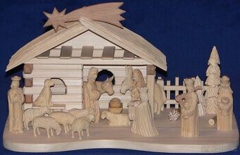 Betlém ručně vyřezávaný