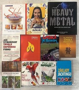 Prodám mix knih - heavy metal,výchova, pedagogika, papoušci: