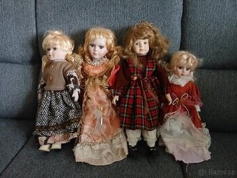 4ks retro panenek(keramické)