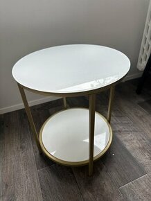 Prodám skleněný kulatý stolek