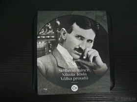 Stříbrná mince Nikola Tesla - Válka proudů proof