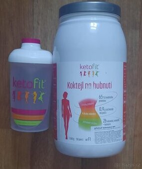 Ketodieta- Ketofit koktejl nový kokosový sen+ shaker