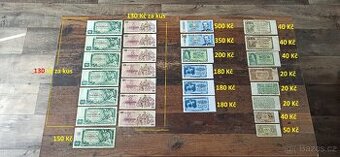 Bankovky a státovky 1953-1993+