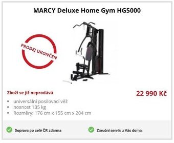 Posilovací věž MARCY Deluxe Hone Gym HG 5000