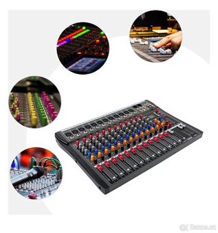12kanálový studiový audio mixér DJ Sound Controller