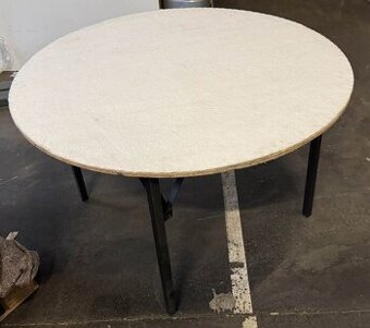 70ks skladaci banketove rautove kulate stoly 120cm a 150cm