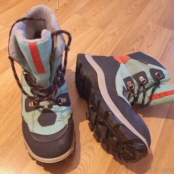 Zimní nepromokavé zateplené boty z Decathlonu vel. 38, 24cm