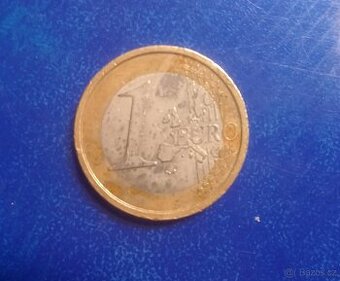 1€ Vzácná Německa mince, Itálie R 2002.