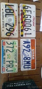 PRODÁM USA REGISTRAČNÍ ZNAČKY PĚKNÁ DEKORACE