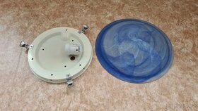 Stropní svítidlo (kouřové - modré) - 2ks