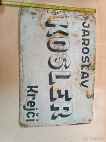 Plechová retro cedule