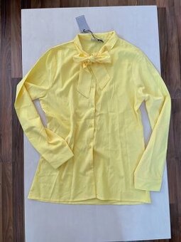 Nová žlutá halenka s mašlí, vel M, Fisherfield