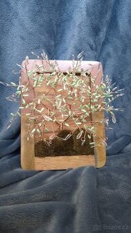 3D strom života a štěstí v obraze na stůl nebo na zeď s mech