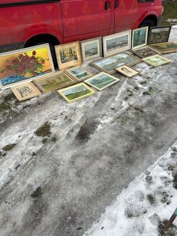 Staré obrazy a rámy