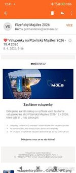 Vstupenka na plzeňský majáles