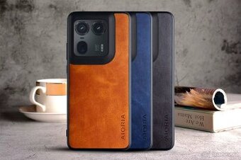 Kryt MOTOROLA Edge 50 neo Edge 60 neo kůže modrý