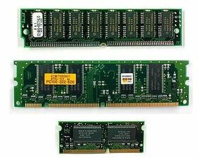 RAM paměti pro počítače a notebooky DDR2, DDR3,..