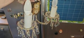 Nástěnná lampa Jablonecké sklárny