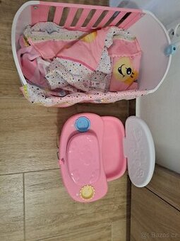 Baby born krmící židlička postýlka