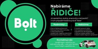 Flotila pro Bolt taxi přijme řidiče