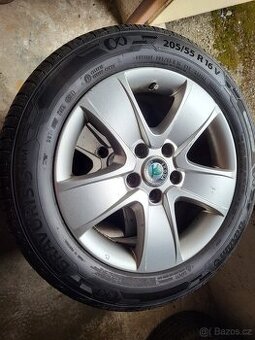 Alu kola Škoda Octavia II 205/55/16 BARUM BRAVURIS 5