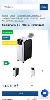 Mobilní klimatizace Sinclair