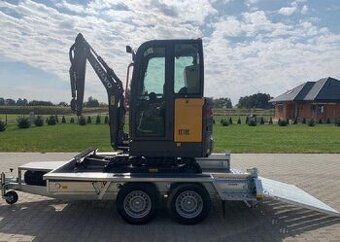 Prodám minibagr s přívěsem|Volvo EC18E|+3x lžíce,16HP,1.8t