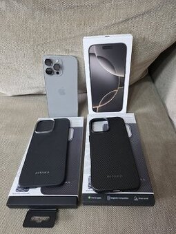 iPhone 16 Pro Max 256 GB přírodní titan - 6 měsíců starý