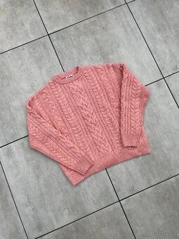 Zara Wool Knit Sweater Pink (L)