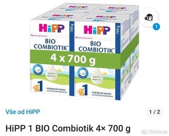 Dětská výživa HiPP Bio combiotik 1