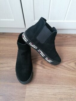 Kožené dámské boty Tommy Hilfiger