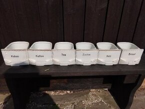 Prodám starožitné porcelánové kuchyňské dózy zn. UNION