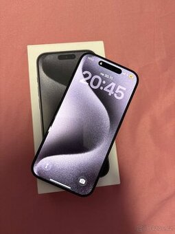 iPhone 15 Pro 128GB – Black Titanium – TOP STAV
