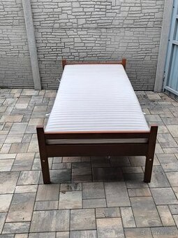 Prodám dřevěnou skládací postel + Matraci 90cm x 200cm