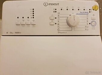 PRACKA INDESIT,HORNI PLNENI,5KG,,PLNE FUNKCNI