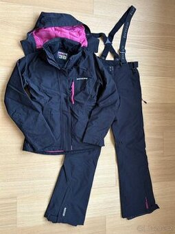 Dámská lyžařská bunda, kalhoty a příslušenství