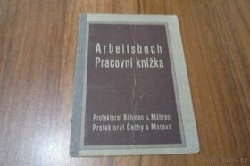 Arbeitsbuch - pracovní knížka protektorát