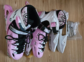 Dětské brusle 2v1 nastavitelné 35-38