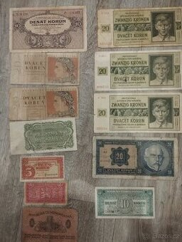 Staré československé bankovk