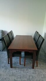Jídelní stůl a 6 židlí - 1